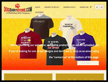 Tablet Screenshot of dogshirtstore.com